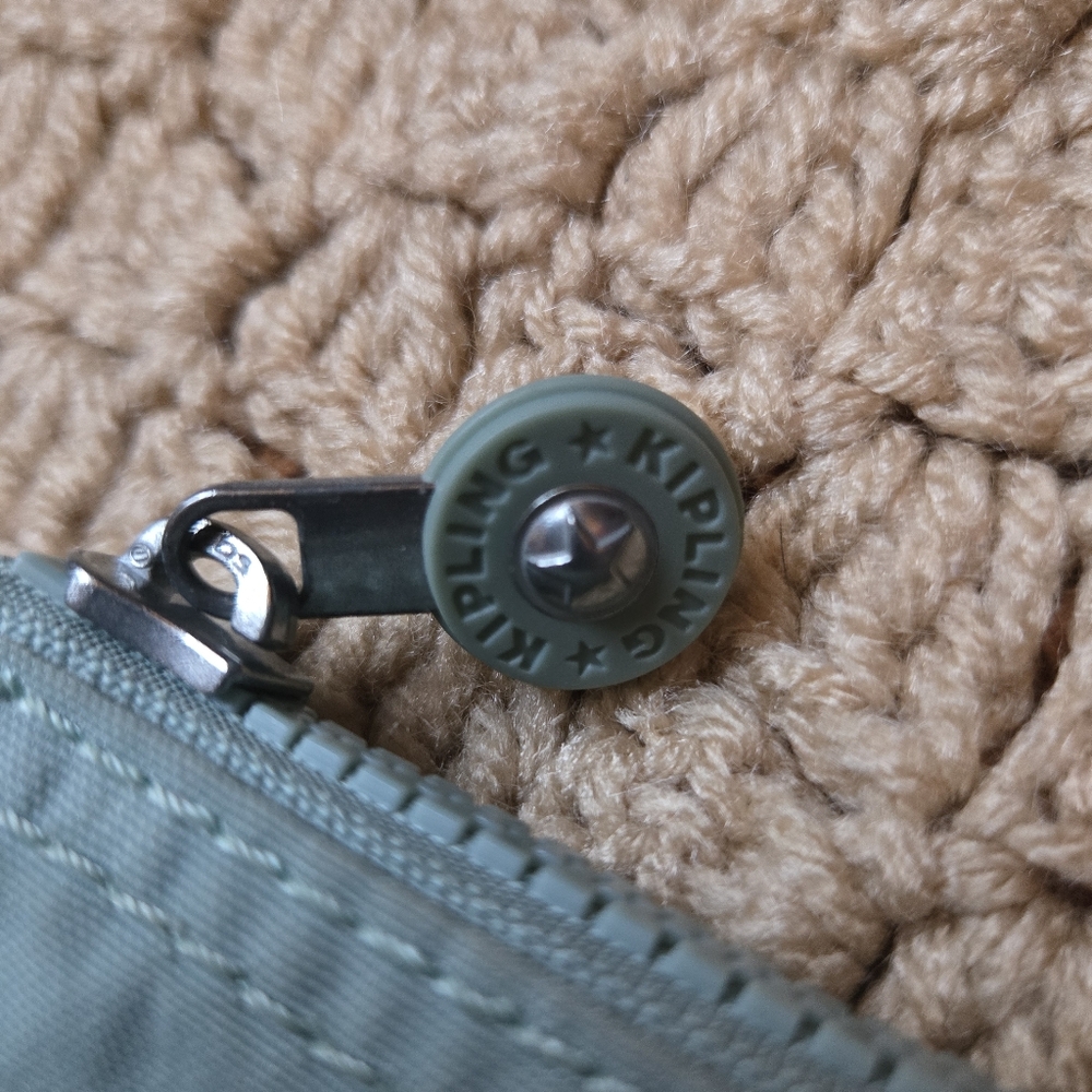 Kipling Light Blue Multi Compartment Zip Pouch - image 4